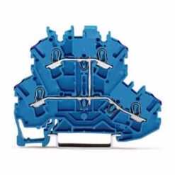 WAGO 2002-2209 - WAGO TOPJOB S DBL DECK 4-COND BLUE 12 A