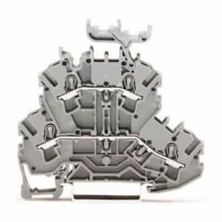 WAGO 2002-2231 - WAGO TOPJOB S DBL DECK TB L/L GRAY 12 A