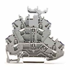 WAGO 2002-2238 - WAGO TOPJOB S DBL DECK TB, L, GRAY 12 A