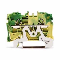 WAGO 2004-1207 - WAGO 2-Conductor Terminal Block - Gr-Ylw