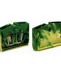 WAGO 264-327 - WAGO SINGLE BLK CENTER 2CON GREEN/YELLO