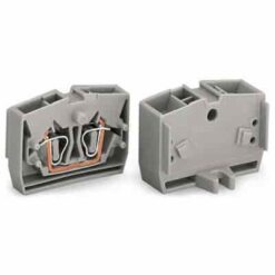 WAGO 264-356 - WAGO SINGLE TRM BLK CENTER 4CON ORANGE